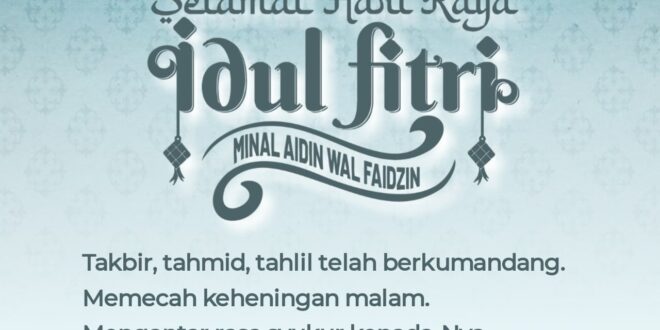 Ucapan Idul Fitri 2025 Sesuai Sunnah