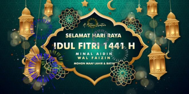 Background Ucapan Idul Fitri 2025