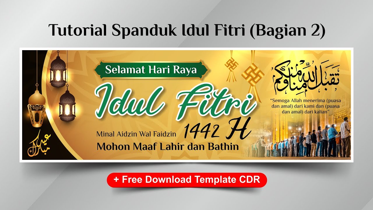 Spanduk Idul Fitri 2025 Cdr