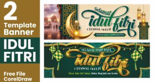 Spanduk Ucapan Idul Fitri 2025 Cdr