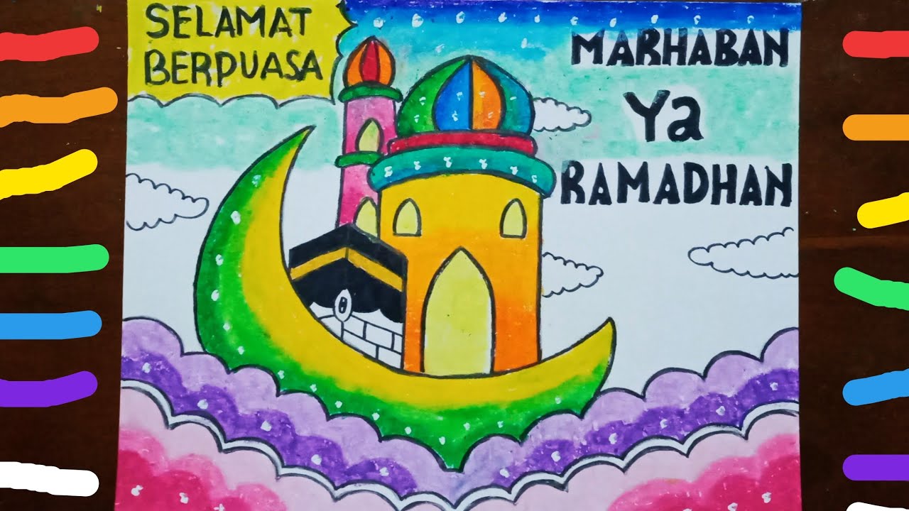 Poster Marhaban Ya Ramadhan 2025 Anak Tk