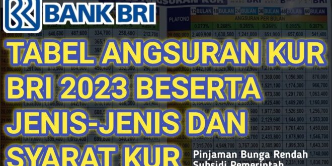 Angsuran BRI Non KUR 2025