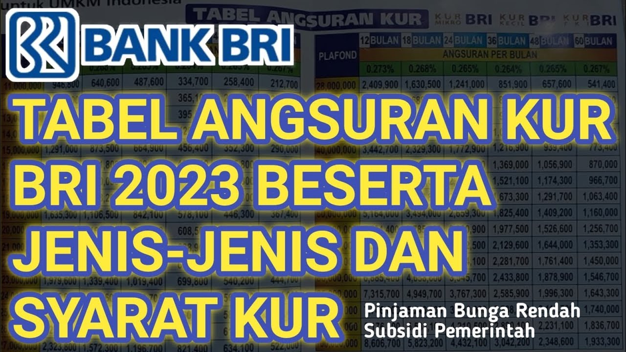 Angsuran BRI Non KUR 2025