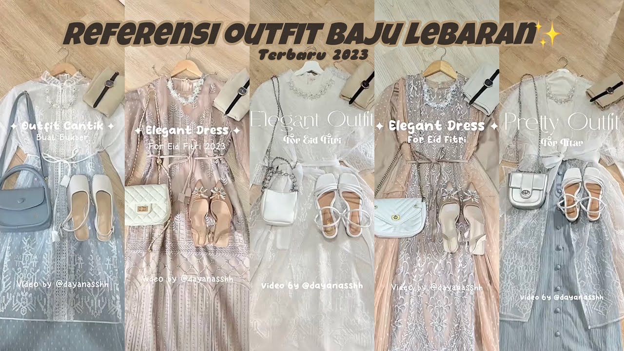 Baju lebaran hijab inspirasi kekinian
