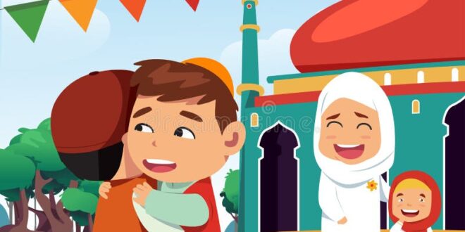 Gambar Kartun Ucapan Idul Fitri 2025
