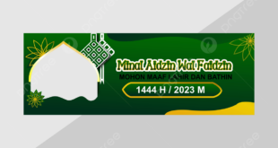Spanduk Sholat Idul Fitri 2025