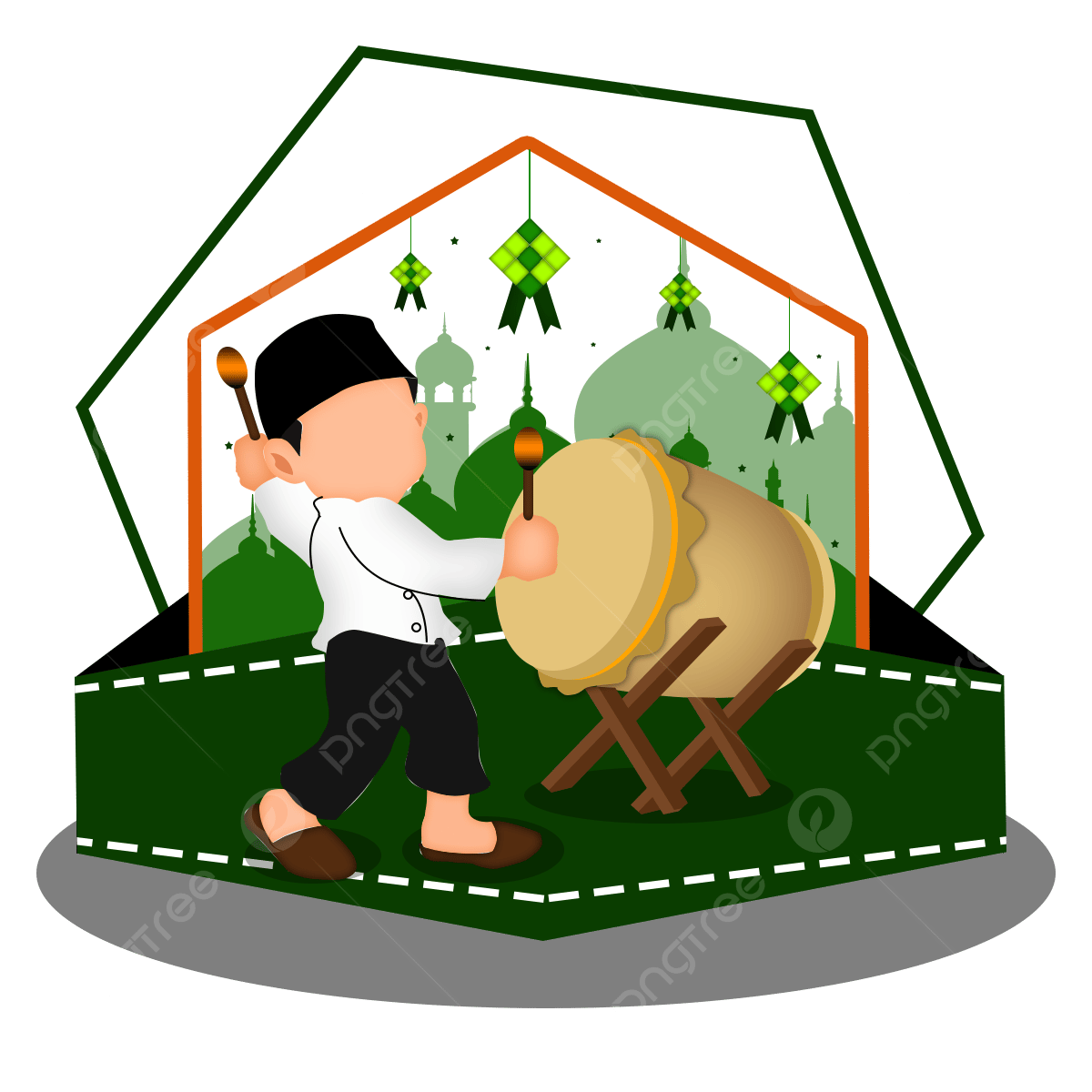 Bingkai Idul Fitri 2025 Png