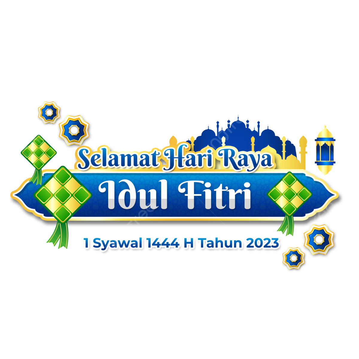 Kartu Ucapan Idul Fitri 2025 Canva