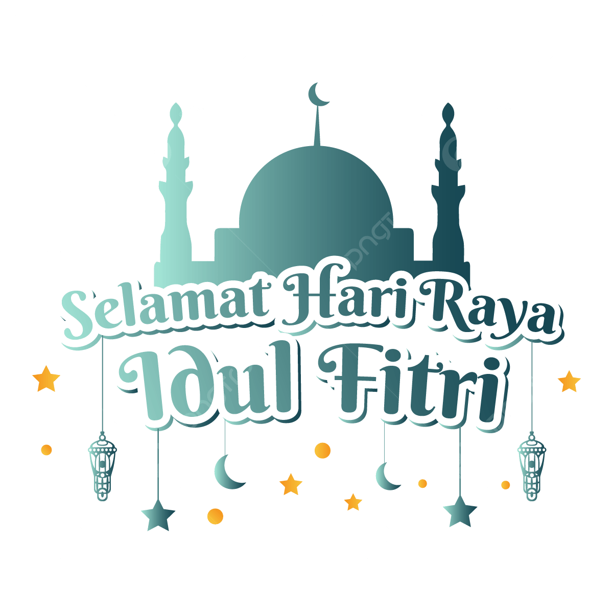 Ucapan Selamat Hari Raya Idul Fitri 2025 Png