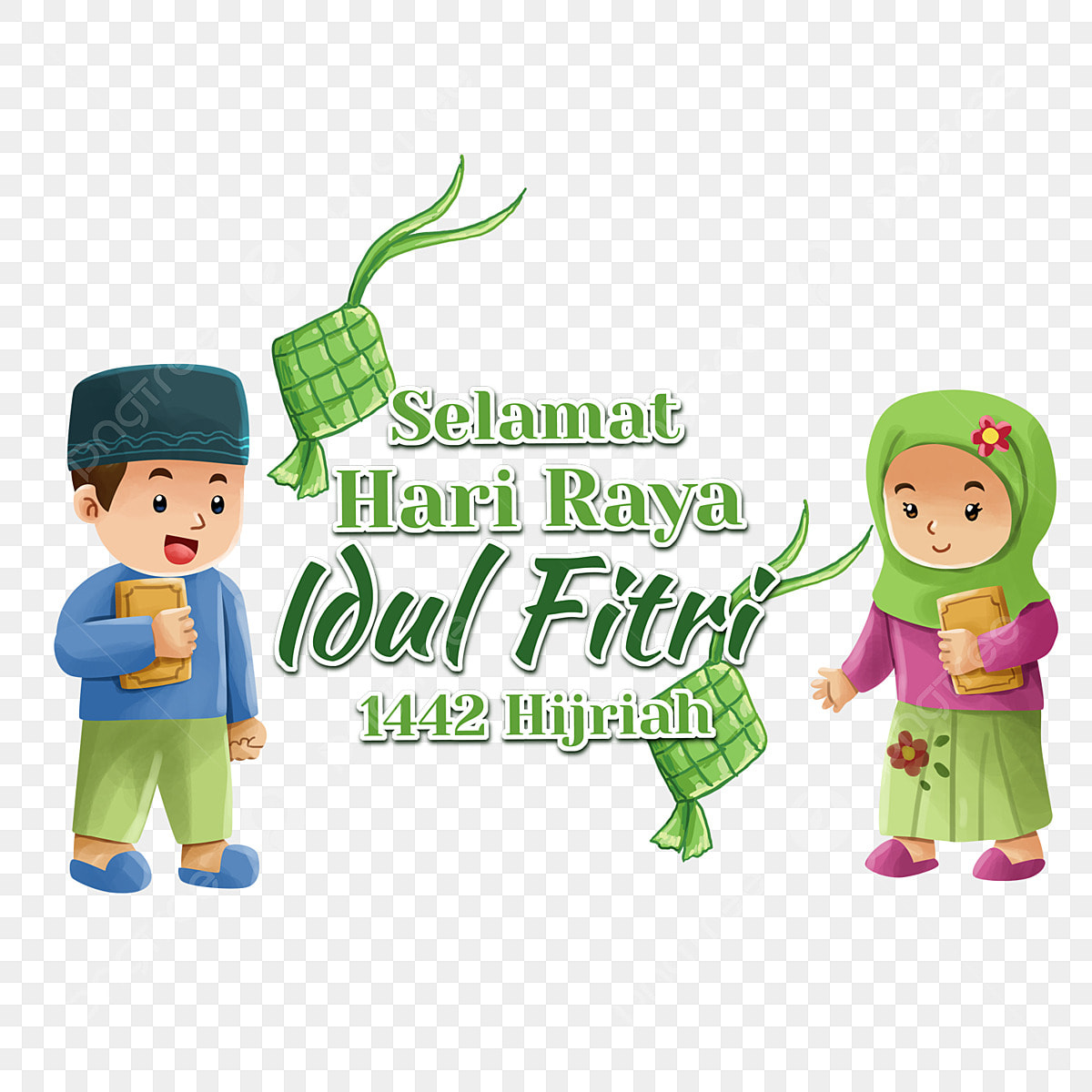 Selamat Idul Fitri 2025 Kartun