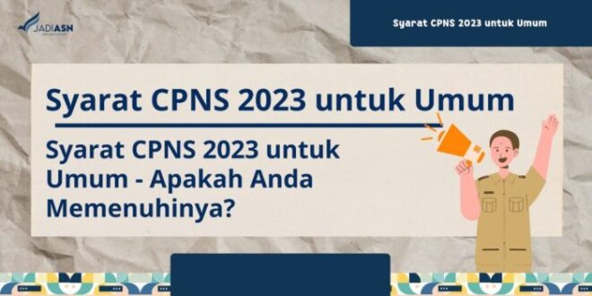 Syarat Pendaftaran CPNS 2025