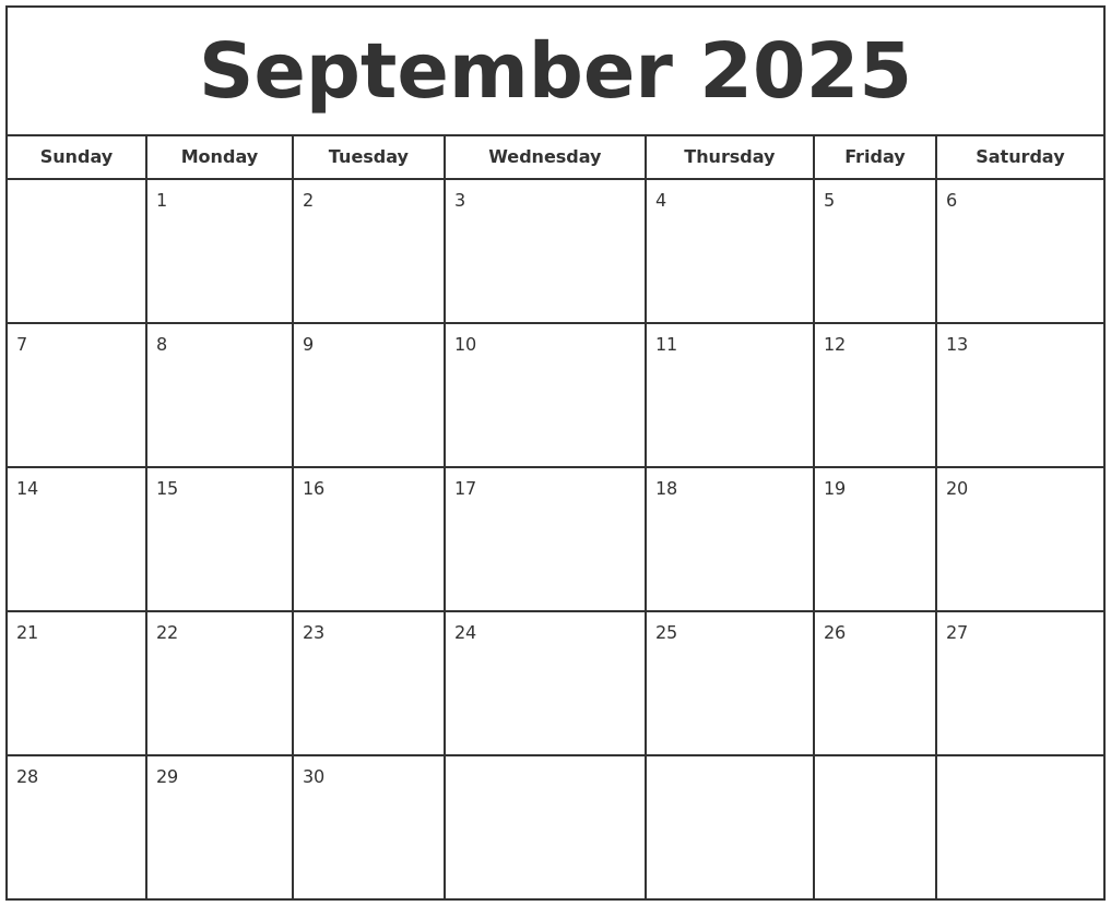 2025 calendar september print printable advertisement KUR September 2025