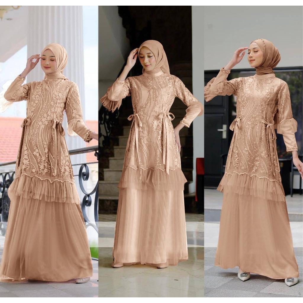 Model Gamis Terbaru Tren Warna Baju Lebaran  2025 Wanita