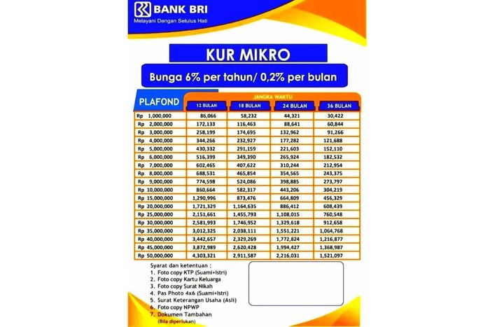 KUR Mikro BRI 2025 Kapan Dibuka