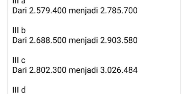 THR Maret 2025 Untuk Non Asn