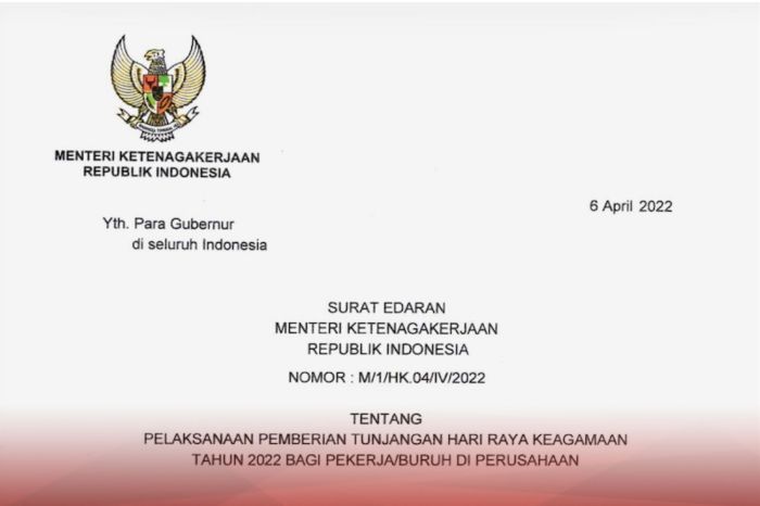Cara Menghitung THR Maret 2025 Lebaran
