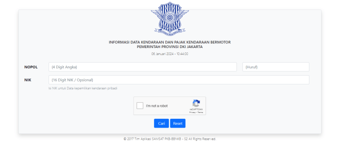 Cek Pajak Online Sumbar 2025