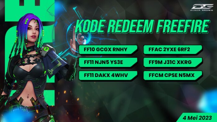 Kode Redeem FF 13 Maret 2025