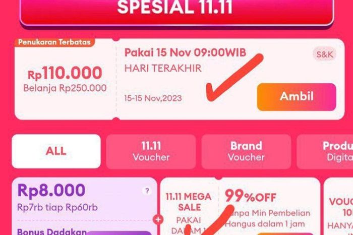 Voucher Shopee 29 Maret 2025