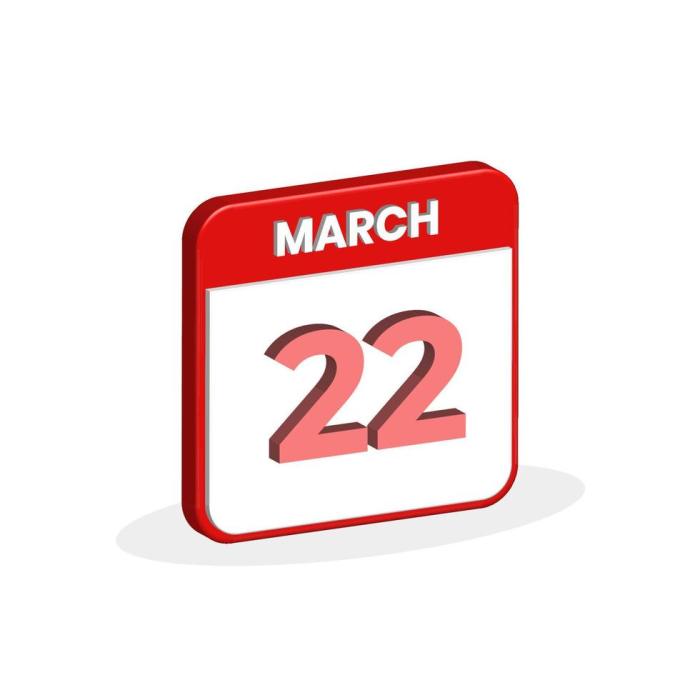 22 Maret Hari Apa