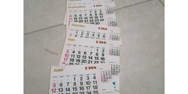 Kalender Jawa Maret 1998