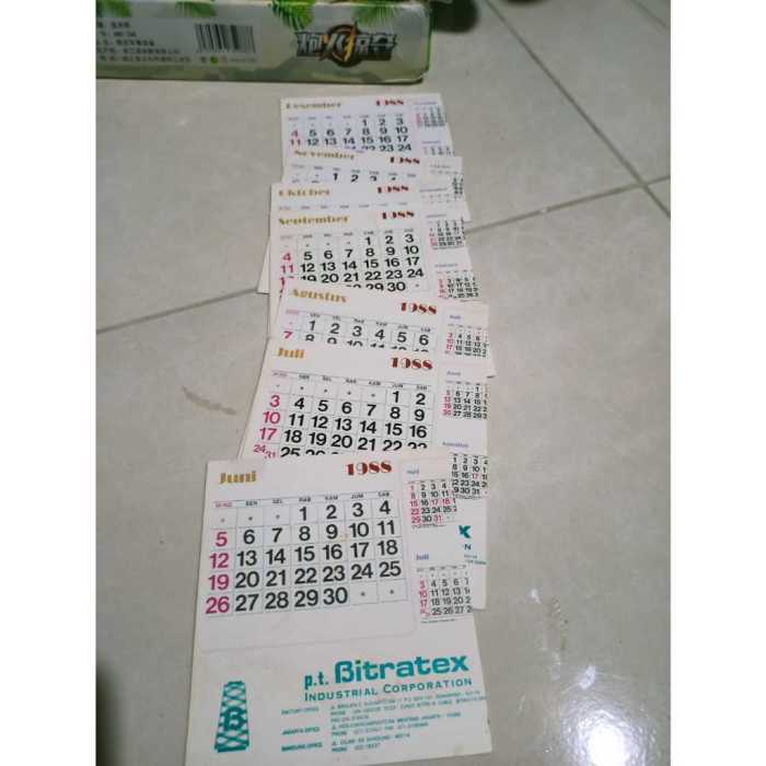 Kalender Jawa Maret 1998