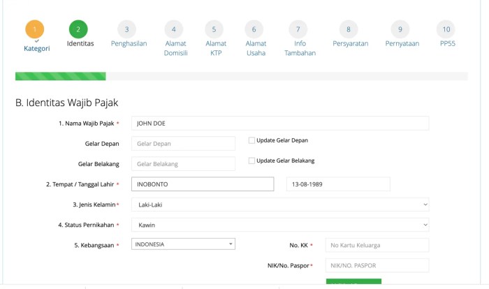 Ereg Pajak Co Id Daftar 2025