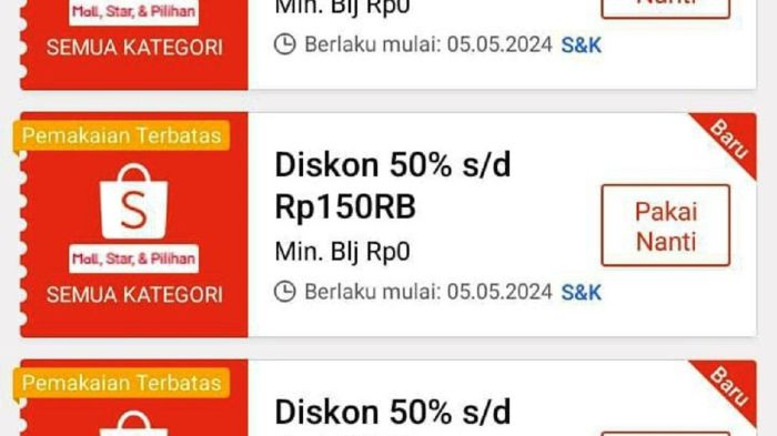 Kode Voucher Shopee 27 Maret 2025