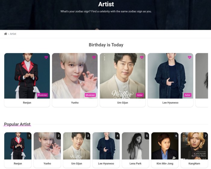 Idol Yang Lahir Bulan Maret