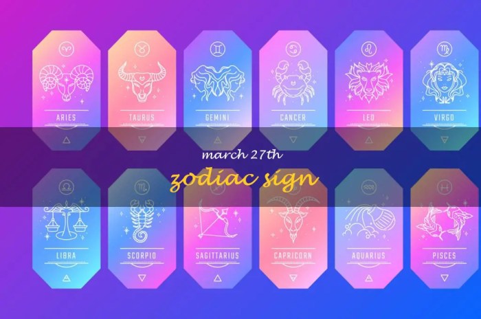 Tanggal 27 Maret Zodiak Apa