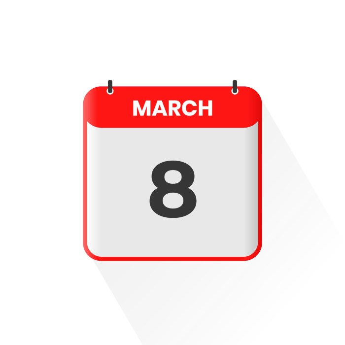 March day 8th womens background vector