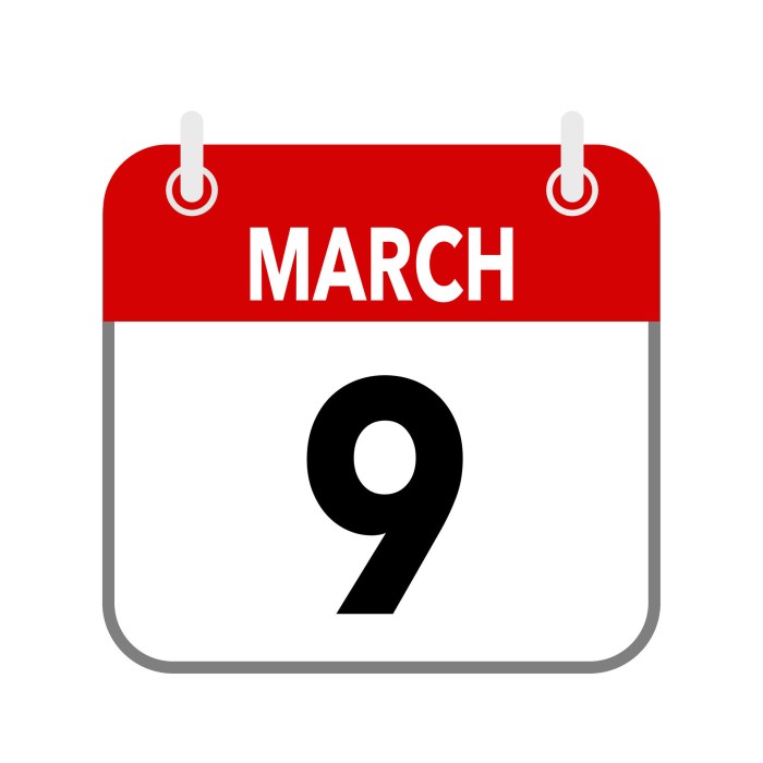 Tanggal 9 Maret Hari Apa