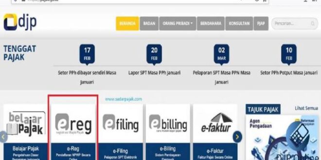 Ereg Pajak Co Id Daftar 2025