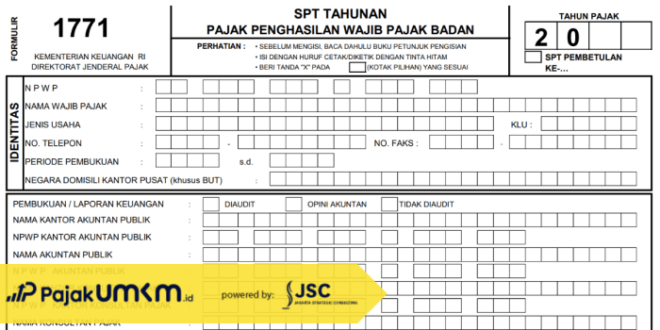SPT Adalah Singkatan Dari 2025