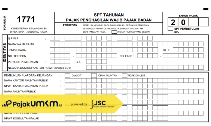 SPT Adalah Singkatan Dari 2025