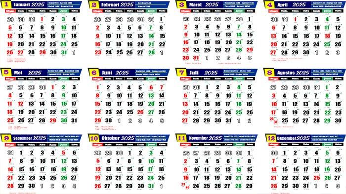 Ayyamul Bidh Maret 2025