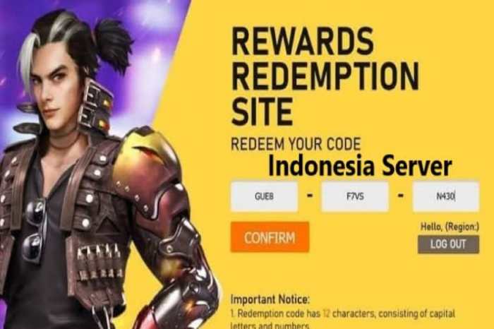 Kode Redeem FF 16 Maret 2025