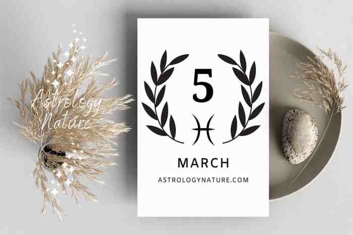 Zodiak Bulan Maret Tanggal 5