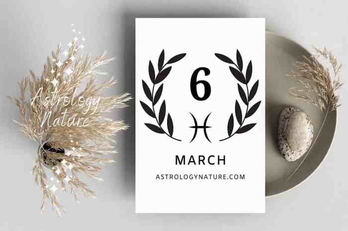 Tanggal 6 Maret Zodiak Apa