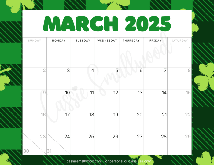 Kalender Maret 2025 Pdf