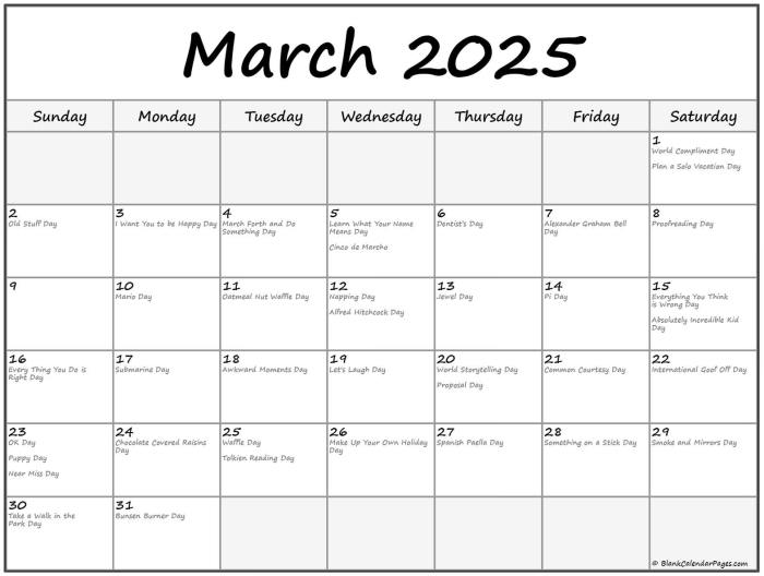 Hari Libur Maret 2025