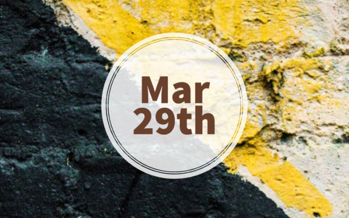 29 Maret Hari Apa