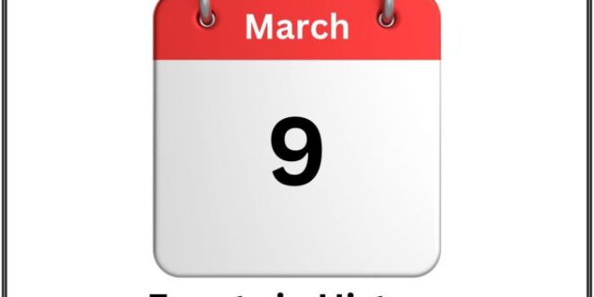 Tanggal 9 Maret Hari Apa