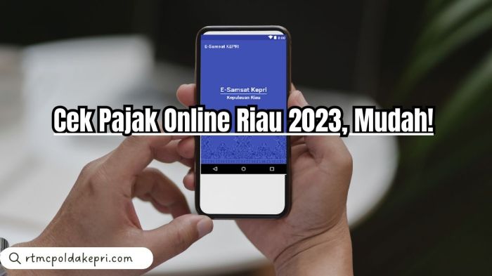 Cek Pajak Online Samsat Riau 2025