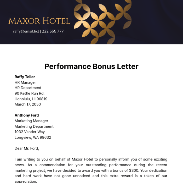 Letter request Letter request