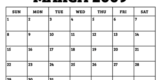 March calendar 2009 lsu sai edu organizations student
