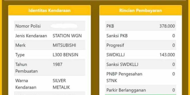 Cek Pajak Kendaraan Lampung 2025