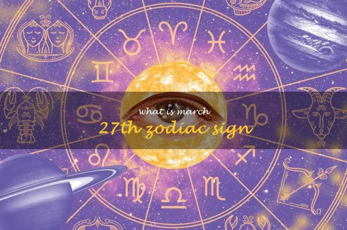 Zodiak Tanggal 27 Maret