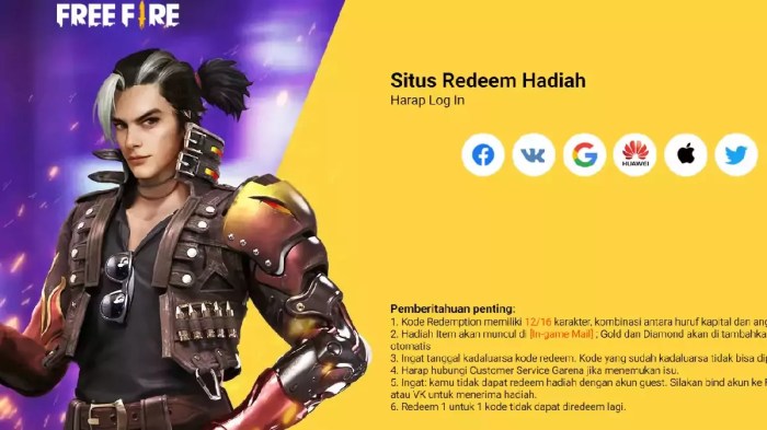 Kode Redeem FF 8 Maret 2025