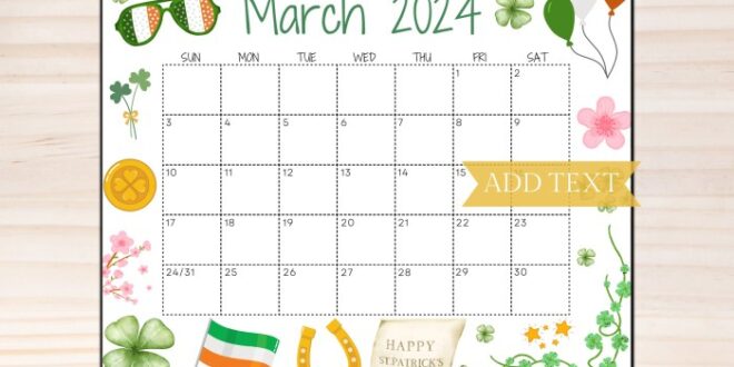 Bulan Maret Dalam Bahasa Inggris